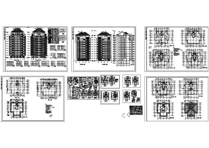 某住宅楼建筑设计图纸(共11张)_文档下载