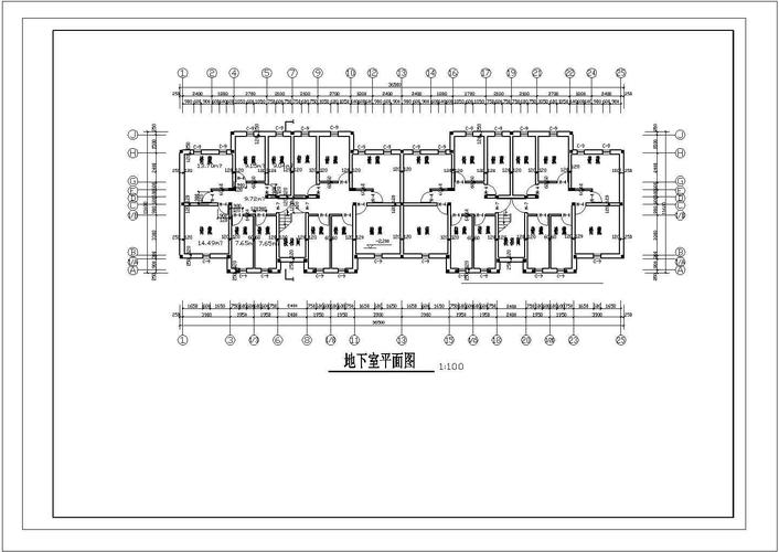 滁州市某家属院5层框架结构民居住宅楼全套建筑设计cad图纸(2套方案)_